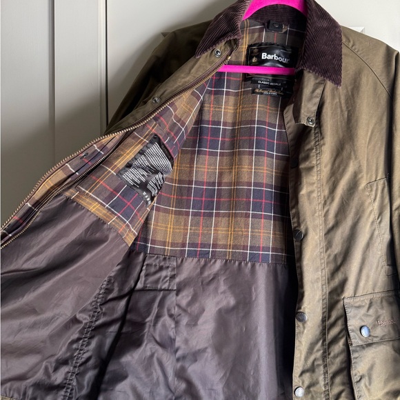 Barbour Olive Green Waxed Classic Bedale Jacket - Picture 2 of 8